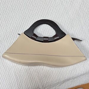 Chic Beige and Black Handbag